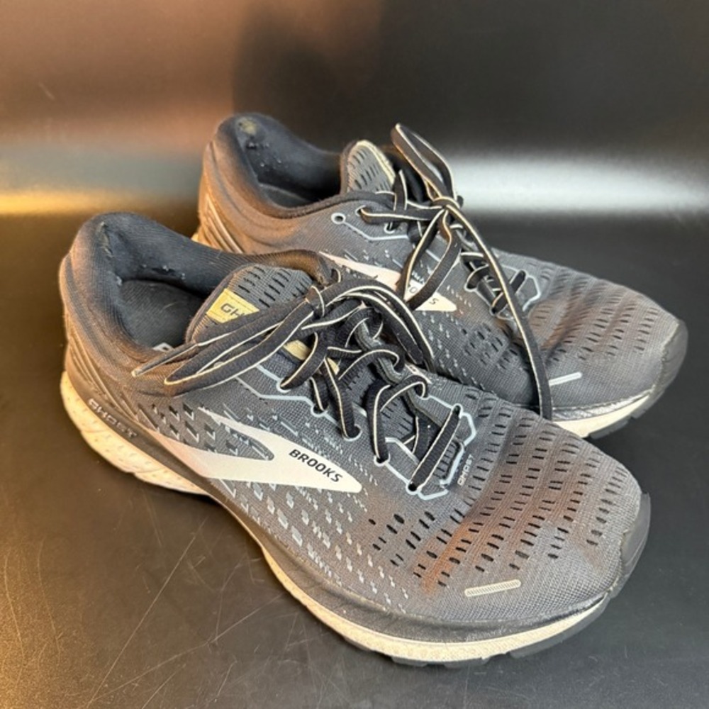 Brooks Ghost 13 1203381B062 Grey Synthetic‎ Mesh Running Shoes Womens 8.5